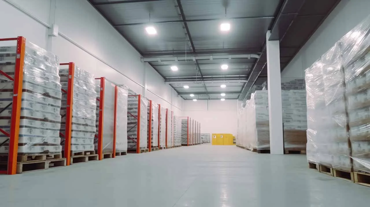 Goods stored in a large cold storage facility, representing reliable Refrigeration solutions for commercial and industrial warehousing